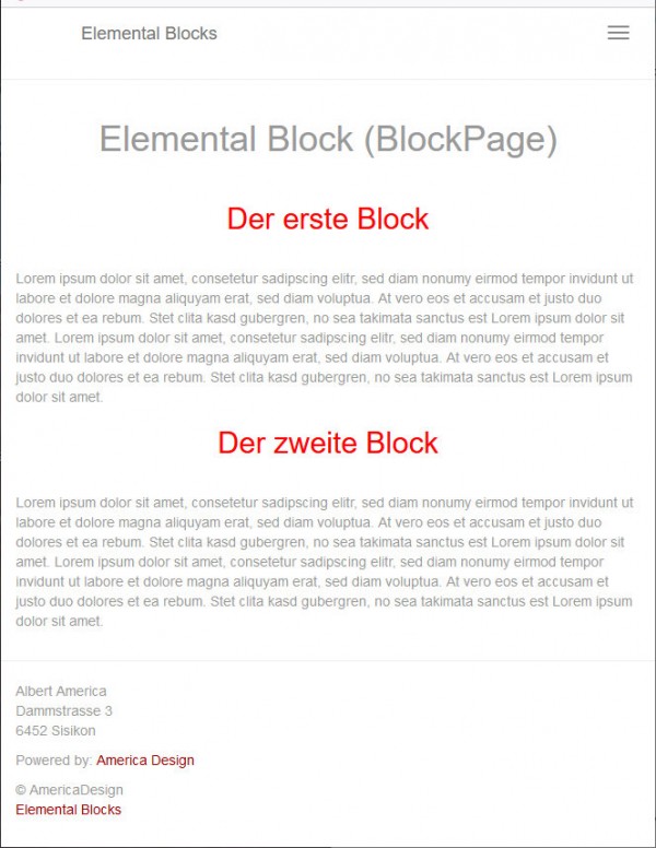 Screenshot BlockPage